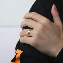Stainless steel ring for men and women - trendy designRings