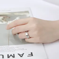Edelstahlring für Damen und Herren – trendiges Design