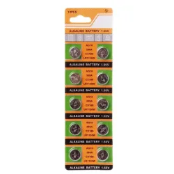 AG10 189 LR54 155V SR54 389 189 LR1130 Zelle Knopfzelle Alkaline Batterie 10 Stück