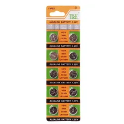 AG10 189 LR54 155V SR54 389 189 LR1130 Zelle Knopfzelle Alkaline Batterie 10 Stück