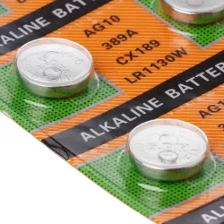 AG10 189 LR54 155V SR54 389 189 LR1130 Zelle Knopfzelle Alkaline Batterie 10 Stück