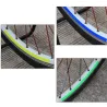 Bicycle wheel rim reflective stickerLights