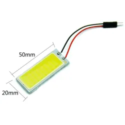 Xenon HID white - 36 COB LED light - bulb - car interior panel lamp - 12V 5500K 6000K - 2 piecesXenon