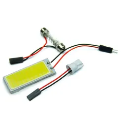 Xenon HID white - 36 COB LED light - bulb - car interior panel lamp - 12V 5500K 6000K - 2 piecesXenon