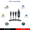 USB-zu-MIDI-Schnittstellenkabel – Adapter – Konverter für PC-Musiktastatur – Windows Mac iOS – 2 m