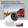HY200 tragbarer 720p-Projektor – 270° drehbar, Full HD HDMI/USB, Heimkino & Filme im Freien