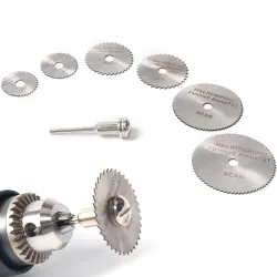 Circular saw blades & mandrel cutting discs drill 6 piecesBits & drills