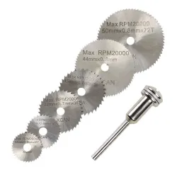 Circular saw blades & mandrel cutting discs drill 6 piecesBits & drills