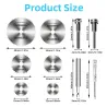 10PCS HSS Cutting Saw Blades 1/4" Hex Shank, DIY Rotary Cutting Discs for Metal Wood Plastic, Durable Tool Accessories