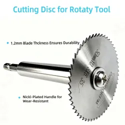 10PCS HSS Cutting Saw Blades 1/4" Hex Shank, DIY Rotary Cutting Discs for Metal Wood Plastic, Durable Tool Accessories