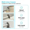 10PCS HSS Cutting Saw Blades 1/4" Hex Shank, DIY Rotary Cutting Discs for Metal Wood Plastic, Durable Tool Accessories