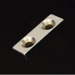 N35 Neodym Magnet Stark Block Countersunk mit 2 - 4mm Bohrung 30 * 10 * 5mm