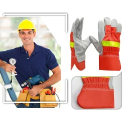Feuerzeug Hitze Flame Resistant Schutzhandschuhe mit reflektierendem Riemen