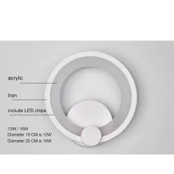 12W 16W LED Moderne Wandmontierte Licht Lampe