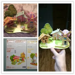3D DIY Papier Puzzle - Puzzle - Baby Bildungsspielzeug