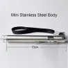 Round moon shape light - aluminium alloy - mini LED flashlight - torchTorches