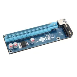 PCI-E PCI Express Riser Card 1x bis 16x USB 30 Datenkabel SATA zu 4Pin IDE Molex Power