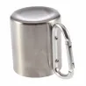 Stainless steel camping cup - mug - aluminum carabiner - 180mlOutdoor & Camping