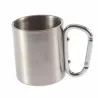 Stainless steel camping cup - mug - aluminum carabiner - 180mlOutdoor & Camping