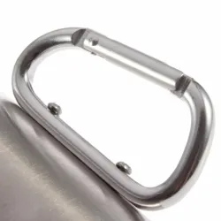 Stainless steel camping cup - mug - aluminum carabiner - 180mlOutdoor & Camping
