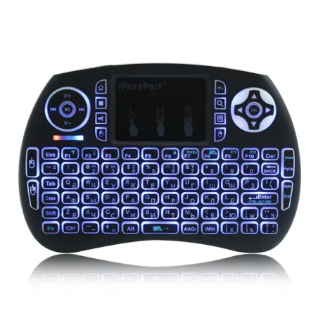 iPazzPort Wireless Mini Tastatur Touchpad mit LED Hintergrundbeleuchtung |