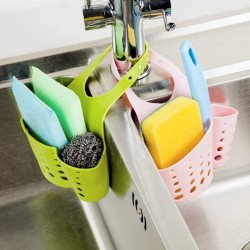 Küche Badezimmer hängenden Drain Basket Bag Aufbewahrung Waschbecken Halter