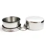 Mini Edelstahl Stahl tragbare Reise Teleskop Falten Cup 75ml