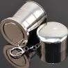 Mini Edelstahl Stahl tragbare Reise Teleskop Falten Cup 75ml