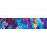 Gradient starry sky - blue holographic paper - foil nail - art sticker - 1mNail stickers