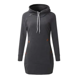 Minikleid mit Kapuze - Pullover