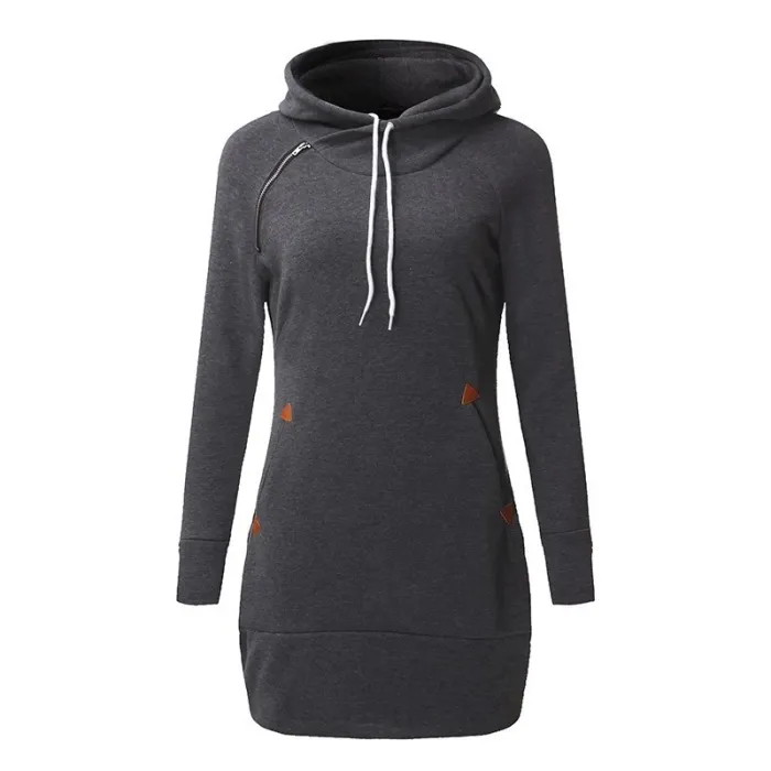 Minikleid mit Kapuze - Pullover