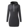Minikleid mit Kapuze - Pullover