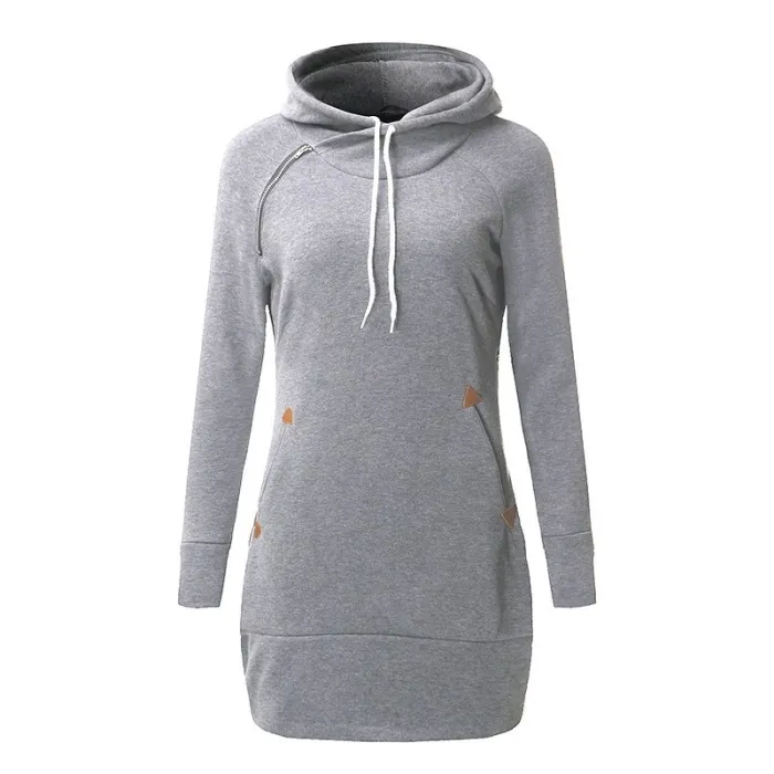 Minikleid mit Kapuze - Pullover