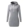 Minikleid mit Kapuze - Pullover