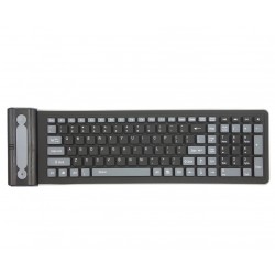 Flexibles Silikon - faltbar - kabellos - 107-Tasten Tastatur - Russisch - Qwerty