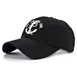 Baseballkappe mit Anker - Baumwolle - verstellbar - unisex