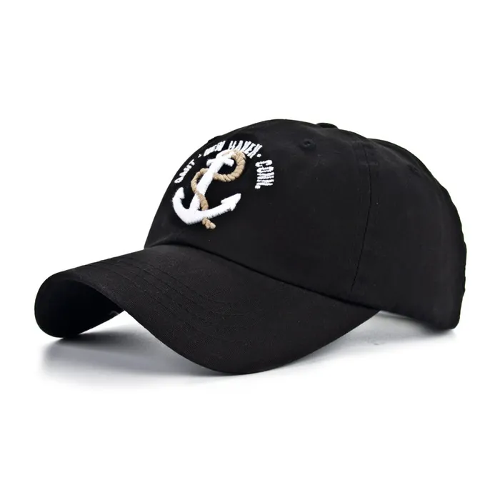 Baseballkappe mit Anker - Baumwolle - verstellbar - unisex