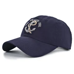 Baseballkappe mit Anker - Baumwolle - verstellbar - unisex
