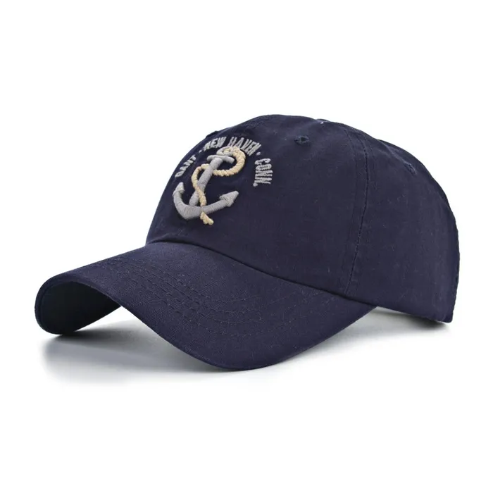 Baseballkappe mit Anker - Baumwolle - verstellbar - unisex