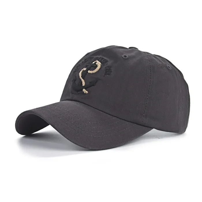Baseballkappe mit Anker - Baumwolle - verstellbar - unisex