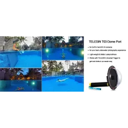 TEIL 6" wasserdichter Fall Floating Trigger für GoPro Hero 4 3 3+ Lens Dom Cover Gehäuse