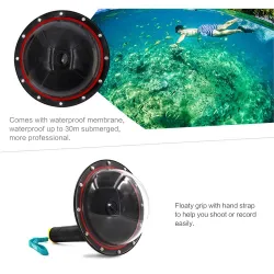 TEIL 6" wasserdichter Fall Floating Trigger für GoPro Hero 4 3 3+ Lens Dom Cover Gehäuse