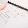 Pearl drop long line elegant earringsEarrings
