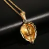 Lion head pendant golden necklaceNecklaces