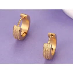Rund Gold Hoops Ohrringe