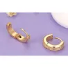 Rund Gold Hoops Ohrringe