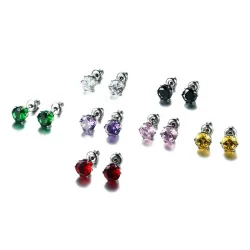 Shiny Crystal Stud Small Ohrringe