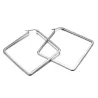 Silber - große geometrische Ohrringe