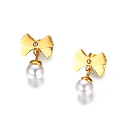 Bowknot & Pearl Fashion Jewellery SetJewellery Sets