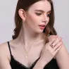 Round Pearl & Gold Schmuck Set